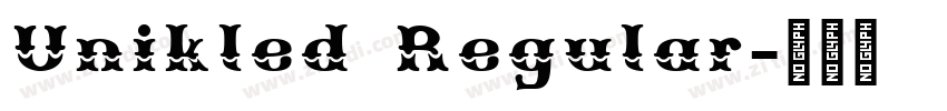Unikled Regular字体转换